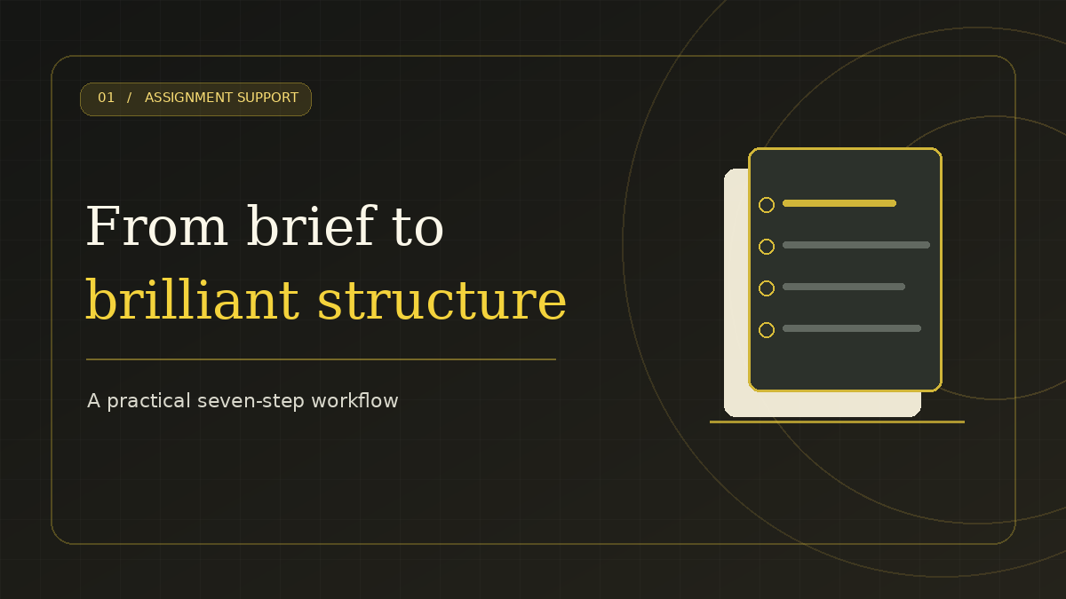 From Assignment Brief to Stronger Draft: A Practical 7-Step Method
