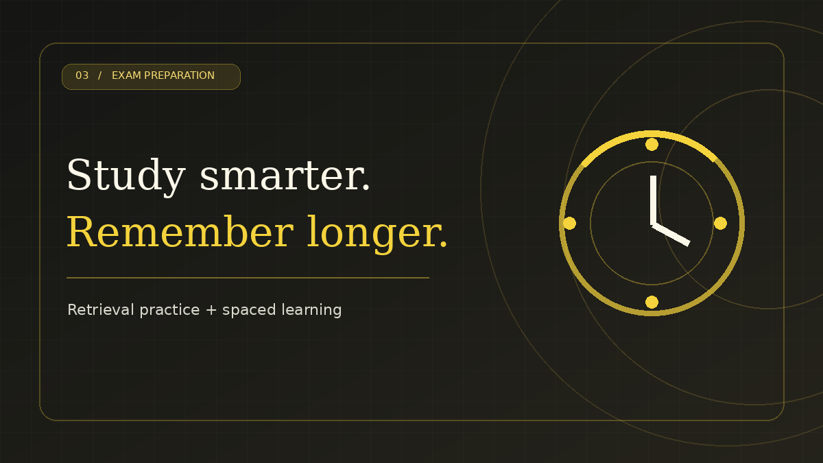 Exam Preparation That Works: Retrieval Practice and Spaced Study